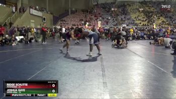 285 lbs Quarters & 1st Wb (16 Team) - Ridge Schutte, McKendree vs Joshua Gaye, Upper Iowa