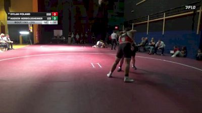 215 lbs Cons. Round 3 - Dylan Foland, Denver vs Hudson Herboldsheimer, Lisbon