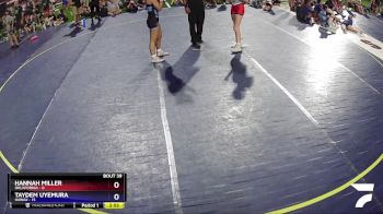 140 lbs Placement Matches (16 Team) - Taydem Uyemura, Hawaii vs Hannah Miller, Oklafornia