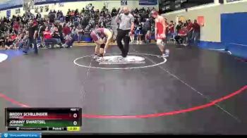 160 lbs Quarterfinal - Johnny Swartsel, Okanogan vs Brody Schillinger, Davenport