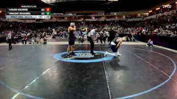 4A 215 lbs 3rd Place Match - Logan Aguirre, Silver vs Vincent Esquibel, West Las Vegas