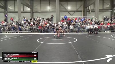 119 lbs Cons. Round 3 - Lilly Anderson, Smoky Valley vs Naomi Mayfield, Trailblazers