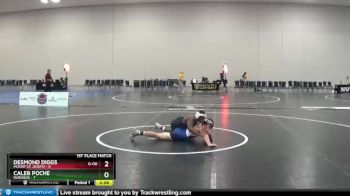 141 lbs Finals (2 Team) - Desmond Diggs, Mount St. Joseph vs Caleb Poche, Dubuque