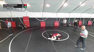 110 lbs 1st Place Match - Mia Hernandez, Threshold Wrestling Club vs Tessa Fortenbaugh, Canyon High School