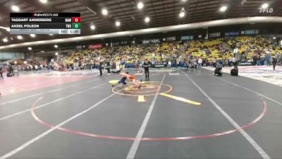 70-75 lbs Round 4 - Taggart Anderberg, Mobridge AAU Wrestling vs Aksel Polson, Thermopolis Wrestling Club