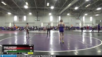 133 lbs Cons. Round 2 - Isaac Martinez, St. Ambrose University vs Christian Kemp, Loras