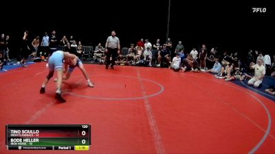 120 lbs Semis (4 Team) - Bode Heller, Iron Horse vs Tino Sciullo, Micky`s Maniacs