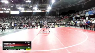 3A 120 lbs Cons. Round 2 - Wade Williams, American Falls vs Hunter Pope, Bonners Ferry