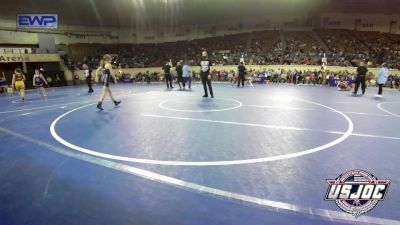 70 lbs Round Of 16 - Matthew Williamson, Choctaw Ironman Youth Wrestling vs Alison Kelley, Blanchard Wrestling Club