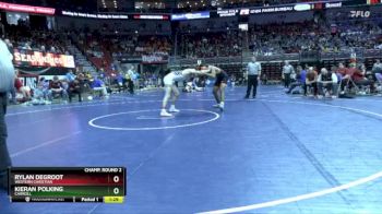 2A-175 lbs Champ. Round 2 - Kieran Polking, Carroll vs Rylan DeGroot, Western Christian