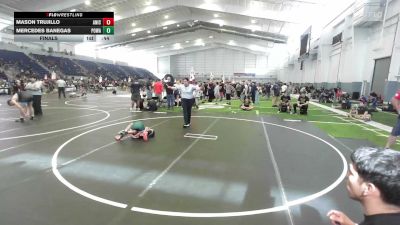 62 lbs Final - Mason Trujillo, Aniciete TC vs Mercedes Banegas, Poway Elite