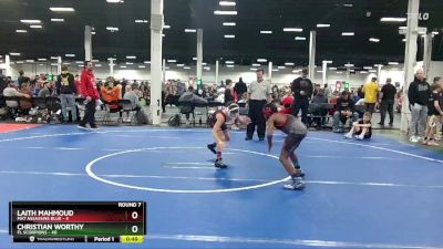 84 lbs Round 7 (10 Team) - Christian Worthy, FL Scorpions vs Laith Mahmoud, Mat Assassins Blue