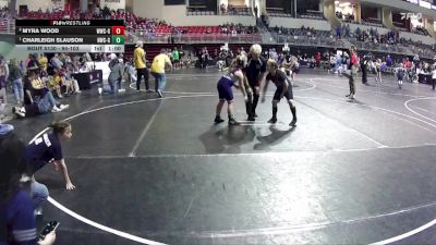94-103 lbs Round 3 - Charleigh Slauson, Norris Wrestling Club - Girls vs Myra Wood, Waverly Wrestling Club - Girls