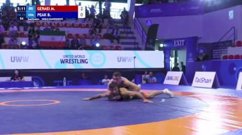 72 kg Qualif. - Mohammadreza Abdolhamid Geraei, Iran vs Benjamin Davis Peak, United States