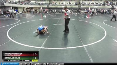 60 lbs Cons. Round 3 - Samuel Traxler, Pinnacle Wrestling Club vs Matias Pyykkonen, LaCrosse Area Wrestlers