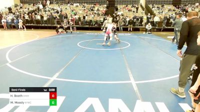 78-86 lbs Semifinal - Harper Booth, Cherokee vs Madison Moody, Neshaminy Youth Wrestling