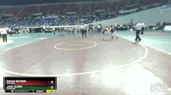 6A-120 lbs 3rd Place Match - Jack Olsen, Roseburg vs Isaiah Snyder, McDaniel