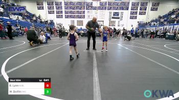 37 lbs Semifinal - Brantley Lynn, Noble Takedown Club vs Wenston Quillin, Chickasha Youth Wrestling