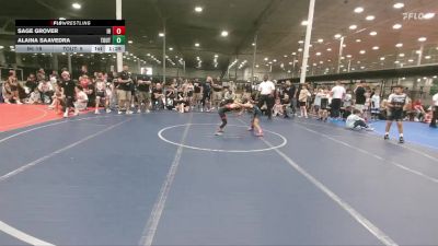 52 lbs Round 1 (6 Team) - Alaina Saavedra, The Outsiders vs Sage Grover, Iron Horse