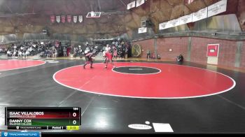 184 lbs Quarterfinal - Danny Cox, Palomar College vs Isaac Villalobos, Bakersfield College