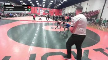120 lbs Semifinal - Ray Long, Niles (NOTRE DAME) vs Allen Woo, Lombard (MONTINI)