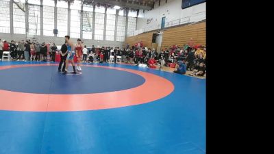92 M Cons. Round 1 - Thomas Rousseau, Edmonton Wrestling Club vs Joban Thandi, Canadian Mal Wrestling Club