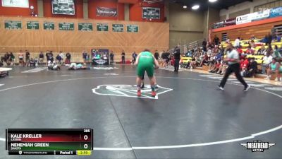 285 lbs Cons. Round 2 - Kale Kreller, Lassen vs Nehemiah Green, Shasta