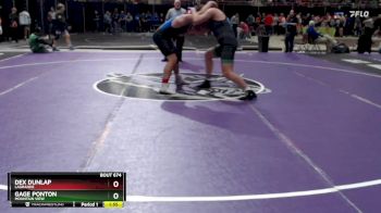 215 lbs Champ. Round 2 - Gage Ponton, Mountain View vs Dex Dunlap, LaGrande