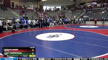 6A 105 lbs Quarterfinal - Saedy Hendrickson, Cabot vs Jocelyn Unwer, Heritage