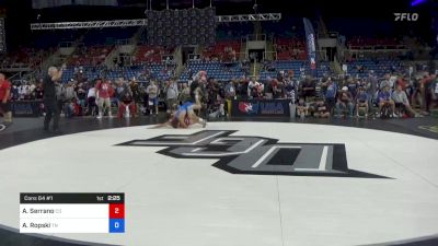 132 lbs Cons 64 #1 - Angel Serrano, Colorado vs Alex Ropski, Tennessee