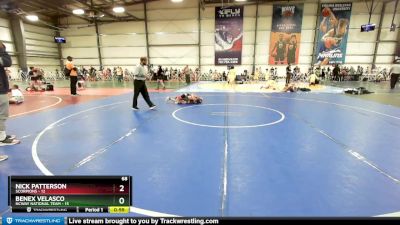 68 lbs Rd# 9- 2:15pm Saturday Final Pool - Nick Patterson, Scorpions vs Benex Velasco, NCWAY National Team