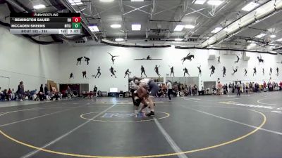 184 lbs Cons. Round 3 - McCaden Skeens, Mount St Joseph vs Remington Bauer, Baldwin Wallace