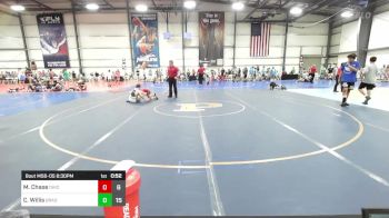 100 lbs Rr Rnd 2 - Maclain Chase, Ohio Titan Scarlet vs Cole Willis, Brady Strong