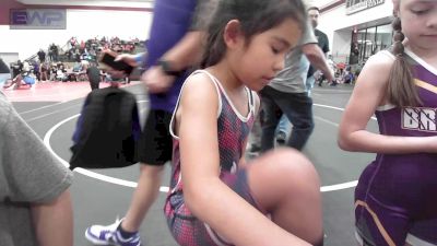 43-50 lbs Rr Rnd 1 - Avery Rosas, OKC Saints Wrestling vs Charity Vanzant, Bristow Youth Wrestling