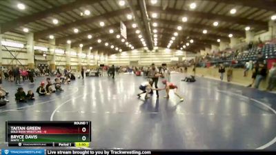 87 lbs Round 1 (4 Team) - Bryce Davis, INWTC vs Taitan Green, Gold Rush Wrestling