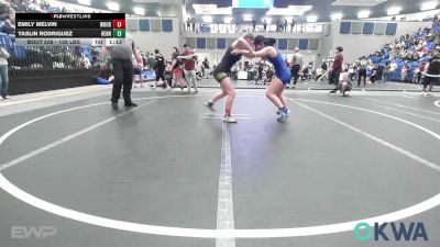 126 lbs Semifinal - Emily Melvin, Woodward Youth Wrestling vs YASLIN RODRIGUEZ, Hennessey Takedown Club