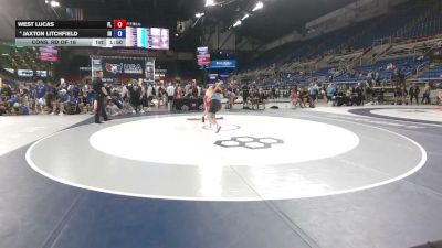 190 lbs Cons. Rd Of 16 - West Lucas, Florida vs Jaxton Litchfield, Indiana