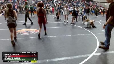 115/125 Round 2 - Natalie Hagood, Team Tiger vs McKenzie Partin, Mighty Warriors Wrestling Acad