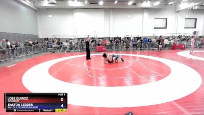 150 lbs Cons. Round 2 - Jose Quiroz, Wisconsin vs Easton Ledden, Valley Elite Wrestling Club