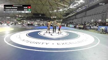 Boys 1A 150 lbs Champ. Round 2 - Tristan Sharpe, Cascade (Leavenworth) vs Caige Coleman, Naches Valley