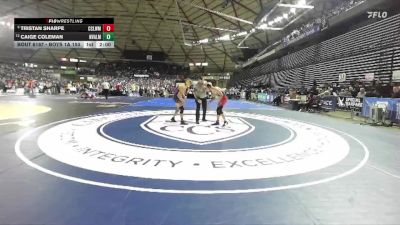 Boys 1A 150 lbs Champ. Round 2 - Tristan Sharpe, Cascade (Leavenworth) vs Caige Coleman, Naches Valley