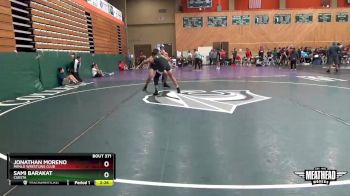 165 lbs Cons. Round 5 - Sami Barakat, Cuesta vs Jonathan Moreno, Menlo Wrestling CLub