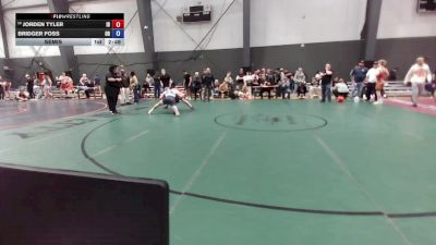 Junior Boys FS - 190 lbs Semis - Jorden Tyler, ID vs Bridger Foss, OR