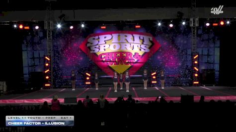 Cheer Factor - ILLUSION [2025 L1.1 Youth - PREP Day 1] 2025 Spirit Sports Worcester Nationals