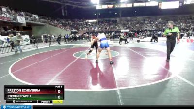 182 lbs Quarterfinal - Steven Powell, Silverton HS vs Preston Echeverria, Hillsboro