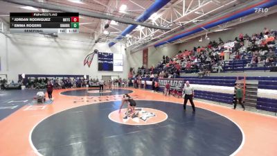 105 lbs Semifinal - Emma Rogers, Edwardsville (H.S.) vs Jordan Rodriguez, Morton Cicero