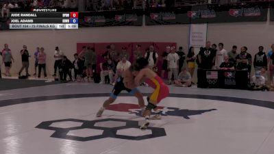 72 Finals kg Champ. Round 1 - Jude Randall, Bellator Pro Deus Wrestling vs Joel Adams, Beaver Dam Wrestling Regional Training Center