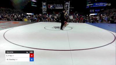 106 lbs Rnd Of 64 - Collin Frey, WI vs Brycen Dawley, WA