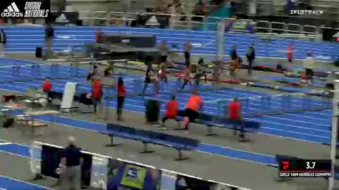 High School Girls' 60m Hurdles Championship, Round 3 Heat 1