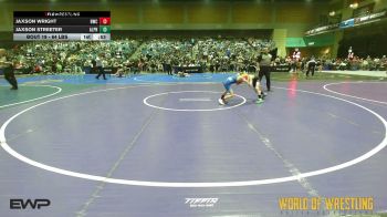 64 lbs Round Of 16 - Jaxson Wright, Bartlesville Wrestling Club vs Jaxson Streeter, Alpha Elite